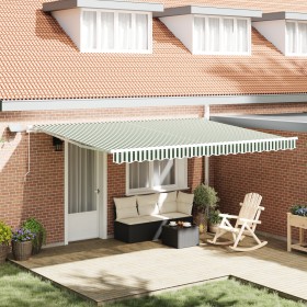 Comprar Toldo Retráctil Manual con LED Verde y