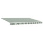 Toldo Retráctil Automático  Verde y Blanco 450x300 cm, Tela de Repuesto para Toldo  de 4.5x3 m Verde y Blanco | Foro24.es | Tu tienda online para hogar, jardín y más Foro24.es