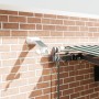Toldo Retráctil Automático con LED Verde y Blanco 450x300 cm, Toldo de Reemplazo para Marco de 4,5x3 m Verde y Blanco by , Aw...
