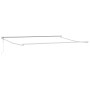 Toldo Retráctil Automático Verde y Blanco 450x300 cm, Tela de Reemplazo para Toldo para Marco de 4.5x3 m Verde y Blanco by , ...