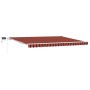 Toldo Retráctil Manual con LED Naranja y Marrón 450x350 cm | Foro24.es | Tu tienda online para hogar, jardín y más Foro24.es