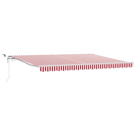 Toldo Retráctil Automático con tira LED roja y blanca 450x350 cm by , Awnings - Ref: Foro24-3331100, Price: 719,66 €, Discoun...