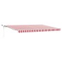Toldo Retráctil Automático con tira LED roja y blanca 450x350 cm by , Awnings - Ref: Foro24-3331100, Price: 719,66 €, Discoun...