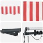 Toldo Retráctil Automático con LED Rayas Rojas y Blancas 450x350 cm by , Awnings - Ref: Foro24-3331104, Price: 642,82 €, Disc...