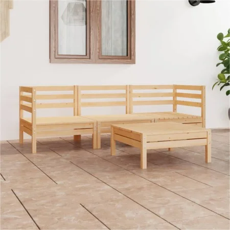 Gartenmöbel-Set 4-teilig aus massivem Kiefernholz von vidaXL, Gartensets - Ref: Foro24-3082467, Preis: 170,92 €, Rabatt: %