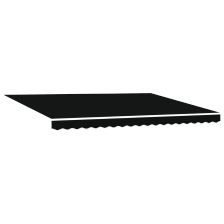 Toldo Retráctil Manual con LED Negro 450x350 cm, Tela de Reemplazo para Toldo  de 4.5x3.5 m Marco Negro | Foro24.es | Tu tienda online para hogar, jardín y más Foro24.es