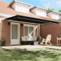 Toldo Retráctil Automático  Negro 450x350 cm, Tela de Repuestos para Toldo  de 4.5x3.5 m Marco Negro | Foro24.es | Tu tienda online para hogar, jardín y más Foro24.es