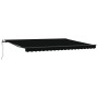 Toldo Retráctil Automático  Negro 450x350 cm, Tela de Repuestos para Toldo  de 4.5x3.5 m Marco Negro | Foro24.es | Tu tienda online para hogar, jardín y más Foro24.es