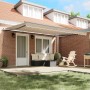 Toldo Retráctil Manual Beige 450x350 cm, Tela de Repuesto para Toldo de 4.5x3.5 m Beige by , Awnings - Ref: Foro24-3331133, P...