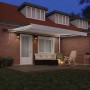 Toldo Retráctil Manual con LED Blanco 450x350 cm, Tela de repuesto para toldo de 4,5x3,5 m Blanco by , Awnings - Ref: Foro24-...