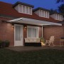 Toldo Retráctil Manual de con LED Blanco 450x350 cm, Tela de Reemplazo para Toldo 4.5x3.5 m Blanco by , Awnings - Ref: Foro24...