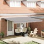 Toldo retráctil automático gris claro 450x350 cm, Tela de reemplazo para toldo 4.5x3.5 m gris claro by , Awnings - Ref: Foro2...