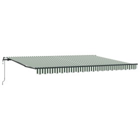 Comprar Toldo Retráctil Automático Verde y Blanco