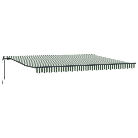 Toldo Retráctil Automático Verde y Blanco 450x350 cm,  Tela de Reemplazo para Toldo de 4,5x3,5 m Marco Verde y Blanco | Foro24.es | Tu tienda online para hogar, jardín y más Foro24.es