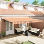 Toldo Retráctil Manual Amarillo y Naranja 500x300 cm by , Awnings - Ref: Foro24-3331253, Price: 317,18 €, Discount: %