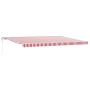 Toldo Retráctil Automático a Rayas Rojas y Blancas 500x300 cm by , Awnings - Ref: Foro24-3331263, Price: 510,32 €, Discount: %