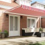Toldo Retráctil Automático Rayas Rojas y Blancas 500x300 cm by , Awnings - Ref: Foro24-3331270, Price: 471,49 €, Discount: %