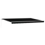 Toldo Retráctil Manual Negro 500x300 cm, Tela de Reemplazo para Toldo de 5x3 m Negro by , Awnings - Ref: Foro24-3331315, Pric...