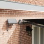 Toldo retráctil manual con LED negro 500x300 cm, Tela de reemplazo para toldo para marco de 5x3 m negro von , Markisen - Ref:...