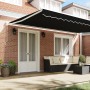 Toldo Retráctil Manual Negro 500x300 cm, Tela de Reemplazo para Toldo 5x3 m Negro von , Markisen - Ref: Foro24-3331323, Preis...