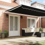 Toldo retráctil automático  Negro 500x300 cm, Tela de repuesto para toldo  para marco de 5x3 m Negro | Foro24.es | Tu tienda online para hogar, jardín y más Foro24.es
