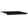 Toldo Manual Retráctil Negro 500x300 cm , Tela de Repuesto para Toldo  para Marco de 5x3 m Negro | Foro24.es | Tu tienda online para hogar, jardín y más Foro24.es