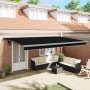 Toldo Retráctil Automático  Negro 500x300 cm, Tela de Reemplazo para Toldo  de 5x3 m Negro | Foro24.es | Tu tienda online para hogar, jardín y más Foro24.es