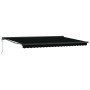 Toldo Retráctil Automático  Negro 500x300 cm, Tela de Reemplazo para Toldo  de 5x3 m Negro | Foro24.es | Tu tienda online para hogar, jardín y más Foro24.es