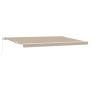 Toldo Retráctil Manual  Beige 500x300 cm, Tela de reemplazo para toldo  de 5x3 m Beige | Foro24.es | Tu tienda online para hogar, jardín y más Foro24.es