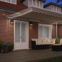 Toldo Retráctil Automático con LED Beige 500x300 cm, Tela de Reemplazo para Toldo de 5x3 m Beige by , Awnings - Ref: Foro24-3...