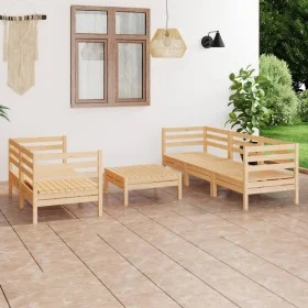6-piece solid pine wood garden furniture set by vidaXL, Garden sets - Ref: Foro24-3082472, Price: 257,96 €, Discount: %
