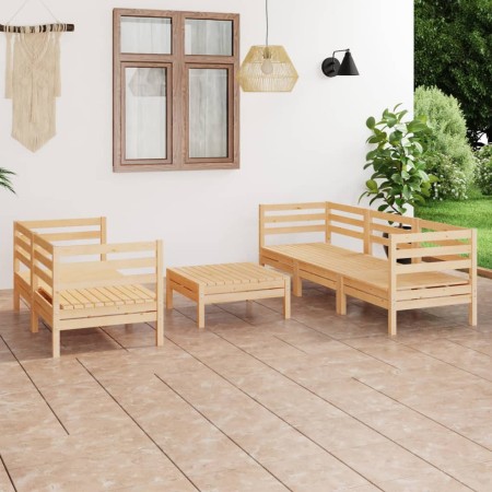 Gartenmöbel-Set 6-tlg. aus massivem Kiefernholz von vidaXL, Gartensets - Ref: Foro24-3082472, Preis: 265,75 €, Rabatt: %
