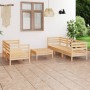Gartenmöbel-Set 6-tlg. aus massivem Kiefernholz von vidaXL, Gartensets - Ref: Foro24-3082472, Preis: 265,75 €, Rabatt: %