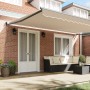 Toldo Retráctil Manual Beige 500x300 cm, Tela de Reemplazo para Toldo para Marco de 5x3 m Beige von , Markisen - Ref: Foro24-...