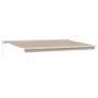 Toldo Retráctil Manual Beige 500x300 cm, Tela de Reemplazo para Toldo de 5x3 m Beige de , Toldos - Ref: Foro24-3331345, Preci...