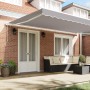 Toldo Retráctil Automático Gris Claro 500x300 cm, Tela de Repuesto para Toldo de 5x3 m Gris Claro by , Awnings - Ref: Foro24-...
