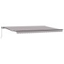 Toldo Retráctil Manual Gris Claro 500x300 cm, Tela de Reemplazo para Toldo de 5x3 m Gris Claro by , Awnings - Ref: Foro24-333...