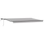 Toldo Retráctil Manual con LED Gris Claro 500x300 cm,  Tela de Reemplazo para Toldo de 5x3 m Gris Claro | Foro24.es | Tu tienda online para hogar, jardín y más Foro24.es