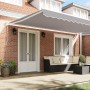 Toldo Retráctil Automático Gris 500x300 cm,  Tela de Reemplazo para Toldo de 5x3 m Gris Claro | Foro24.es | Tu tienda online para hogar, jardín y más Foro24.es