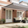 Toldo Retráctil Manual Gris 500x300 cm, Tela de Reemplazo para Toldo de 5x3 m Gris Claro by , Awnings - Ref: Foro24-3331379, ...