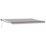 Toldo Retráctil Automático Gris 500x300 cm, Tela de Repuesto para Toldo de 5x3 m Gris Claro by , Awnings - Ref: Foro24-333138...