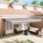 Toldo retráctil manual  gris claro 500x300 cm, Tela de repuesto para toldo  para marco de 5x3 m gris claro | Foro24.es | Tu tienda online para hogar, jardín y más Foro24.es