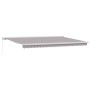 Toldo retráctil manual  gris claro 500x300 cm, Tela de repuesto para toldo  para marco de 5x3 m gris claro | Foro24.es | Tu tienda online para hogar, jardín y más Foro24.es