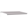 Toldo Retráctil Automático Gris Claro 500x300 cm, Tela de Reemplazo para Toldo de 5x3 m Marco Gris Claro von , Markisen - Ref...