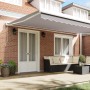 Toldo Retráctil Automático Gris Claro 500x300 cm, Tela de Reemplazo para Toldo de 5x3 m Marco Gris Claro von , Markisen - Ref...