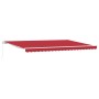Toldo Retráctil Manual Rojo 500x300 cm,  Tela de Reemplazo para Toldo de 5x3 m Rojo | Foro24.es | Tu tienda online para hogar, jardín y más Foro24.es