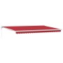 Toldo Retráctil Automático Rojo 500x300 cm, Tela de Reemplazo para Toldo  para Marco de 5x3 m Rojo | Foro24.es | Tu tienda online para hogar, jardín y más Foro24.es