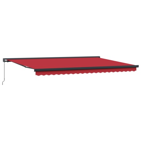Toldo Manual Retráctil  Rojo 500x300 cm, Tela de recambio para Toldo  de 5x3 m Rojo | Foro24.es | Tu tienda online para hogar, jardín y más Foro24.es