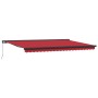 Toldo Manual Retráctil  Rojo 500x300 cm, Tela de recambio para Toldo  de 5x3 m Rojo | Foro24.es | Tu tienda online para hogar, jardín y más Foro24.es