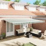 Toldo Manual Retráctil Verde y Blanco 500x300 cm, Tela de Reemplazo para Toldo  para Estructura de 5x3 m Verde y Blanco | Foro24.es | Tu tienda online para hogar, jardín y más Foro24.es